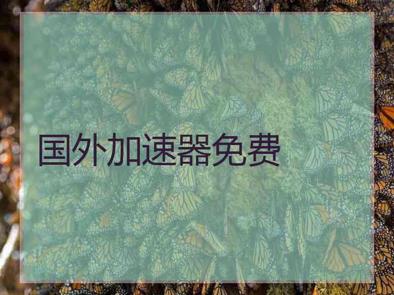 国外加速器免费